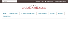 Tablet Screenshot of caballobronco.com